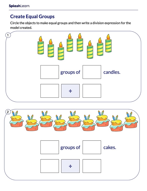 Division Worksheets for 3rd Graders Online SplashLearn