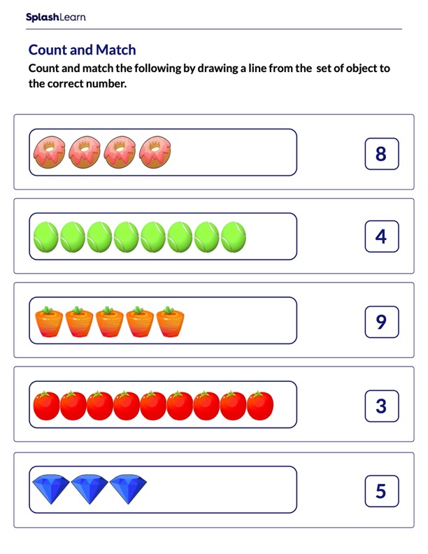 Math Worksheets for Kids Online SplashLearn