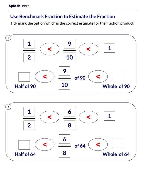 Fraction Worksheets for 4th Graders Online SplashLearn