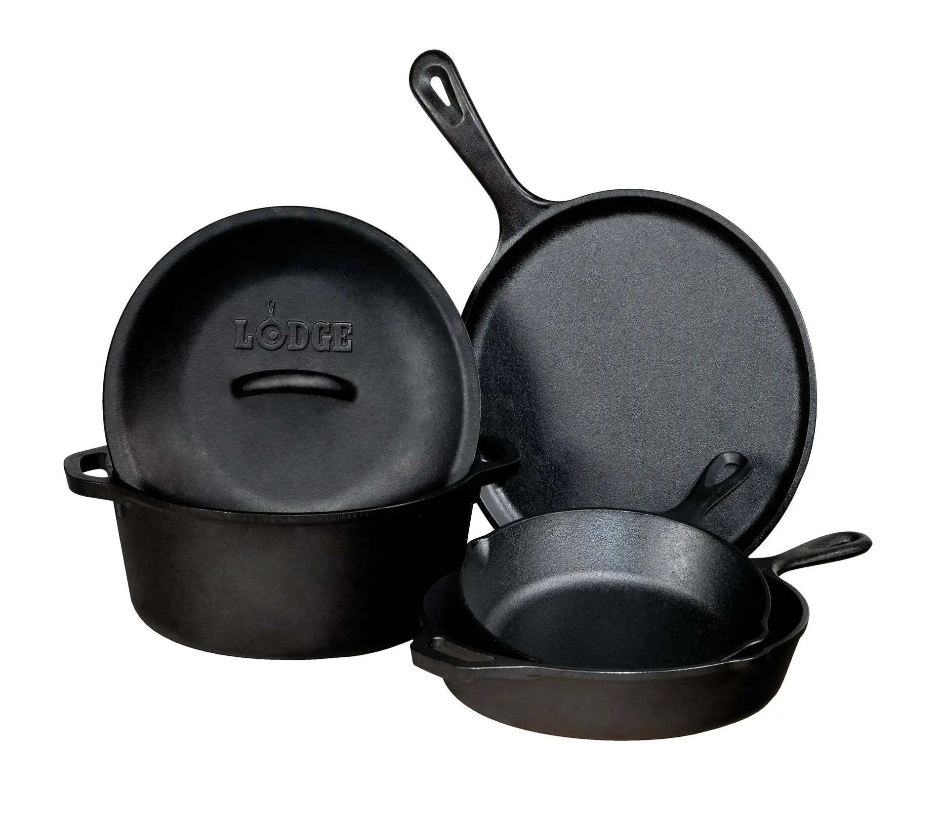 PreSeasoned Cast Iron 5 Piece Set, L5HS3, 5 Piece Combo Set JCPenney