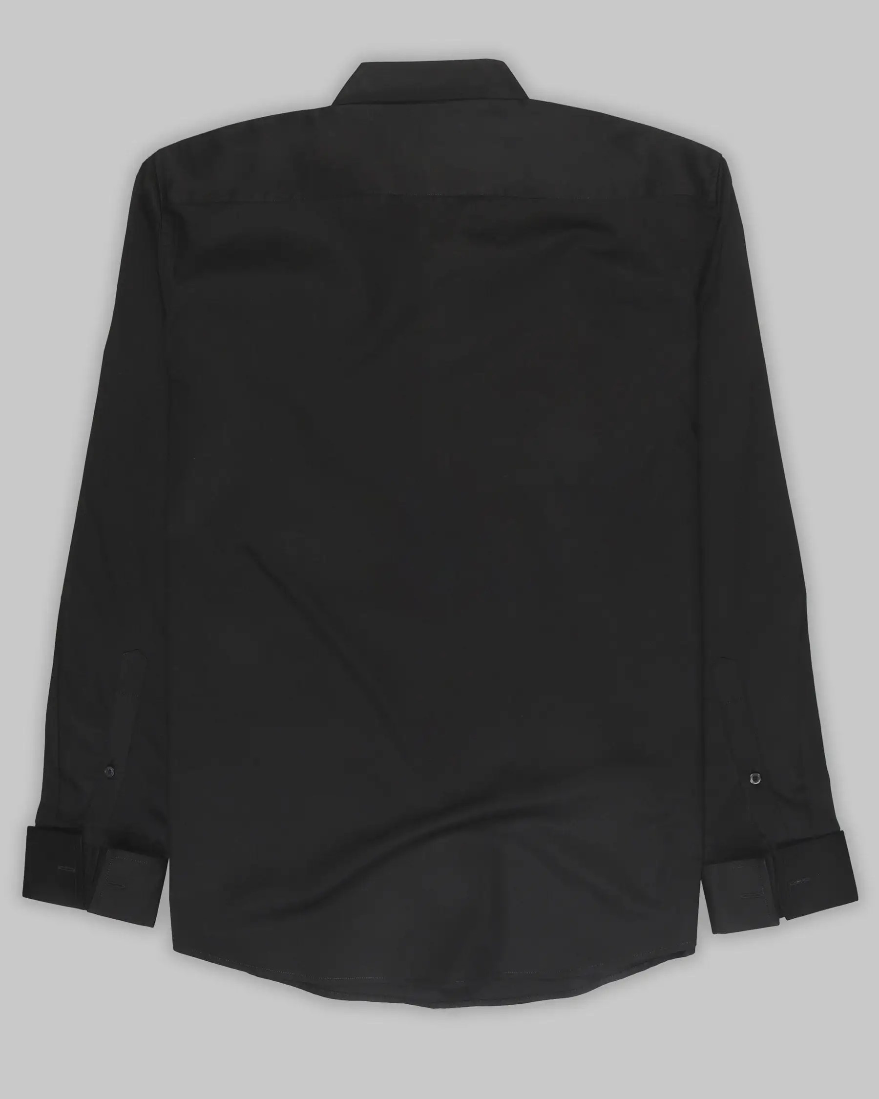 Jade Black Tuxedo Super Soft Giza Cotton SHIRT Monliiy