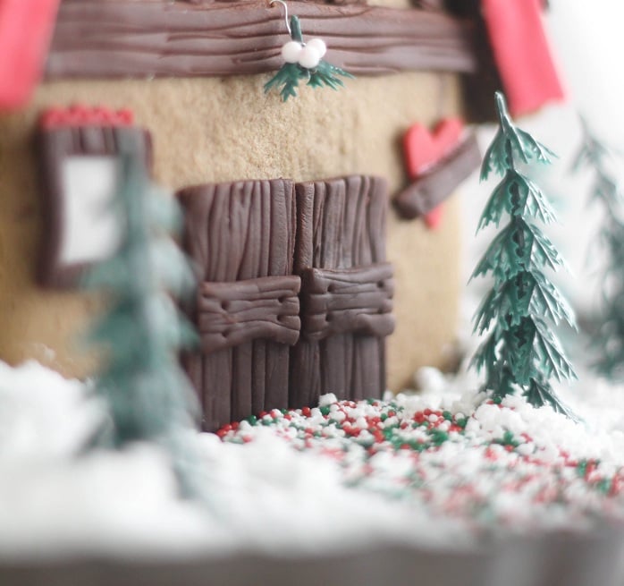 Gingerbread House Dough Sprinkle Bakes