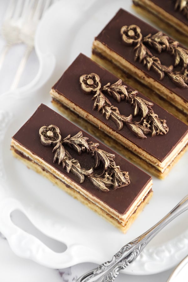 Classic Opera Cake Sprinkle Bakes