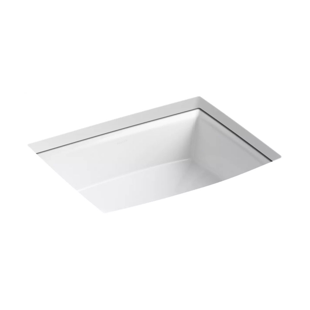 Kohler Archer Undermount Bathroom Sink In White Standard Plumbing Supply Product KOHLER K23550 Archer Undermount