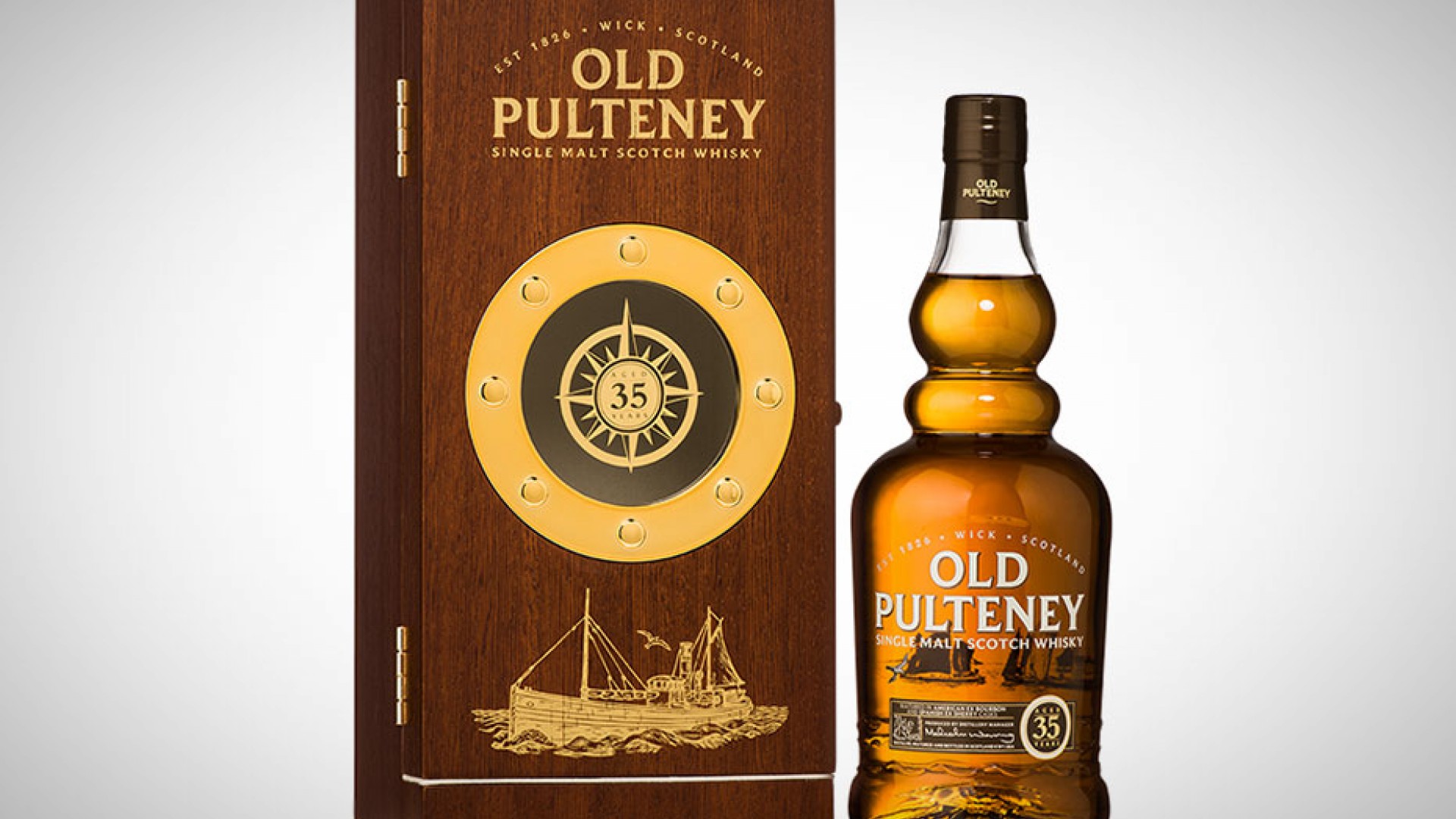 Old Pulteney Scotch Whisky with a hint of seafarer Square Mile