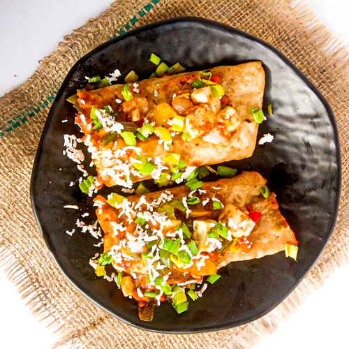 How To Make Chilli Paneer Frankie Recipe