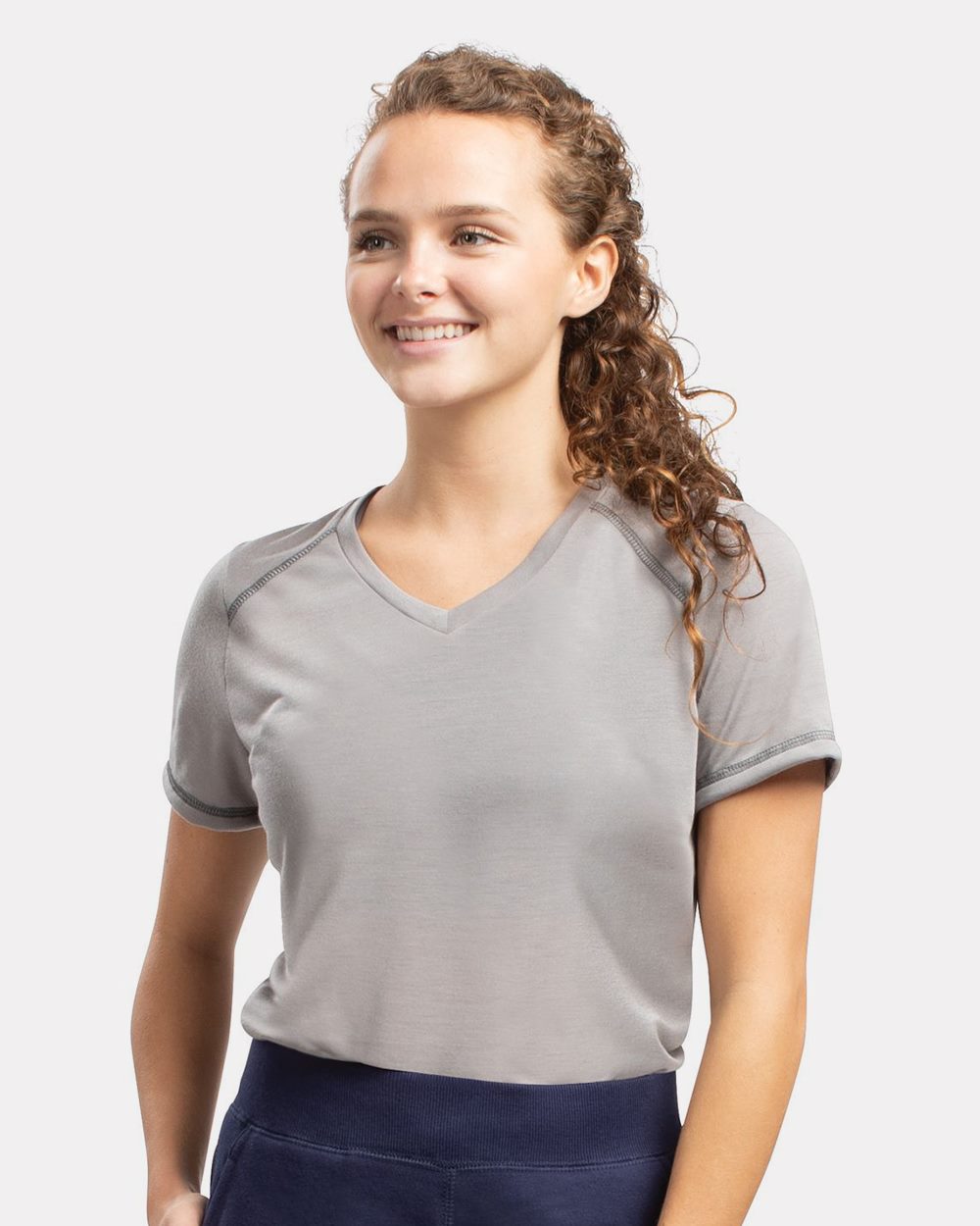 Augusta Sportswear 6844 Women's Super SoftSpun Poly VNeck TShirt