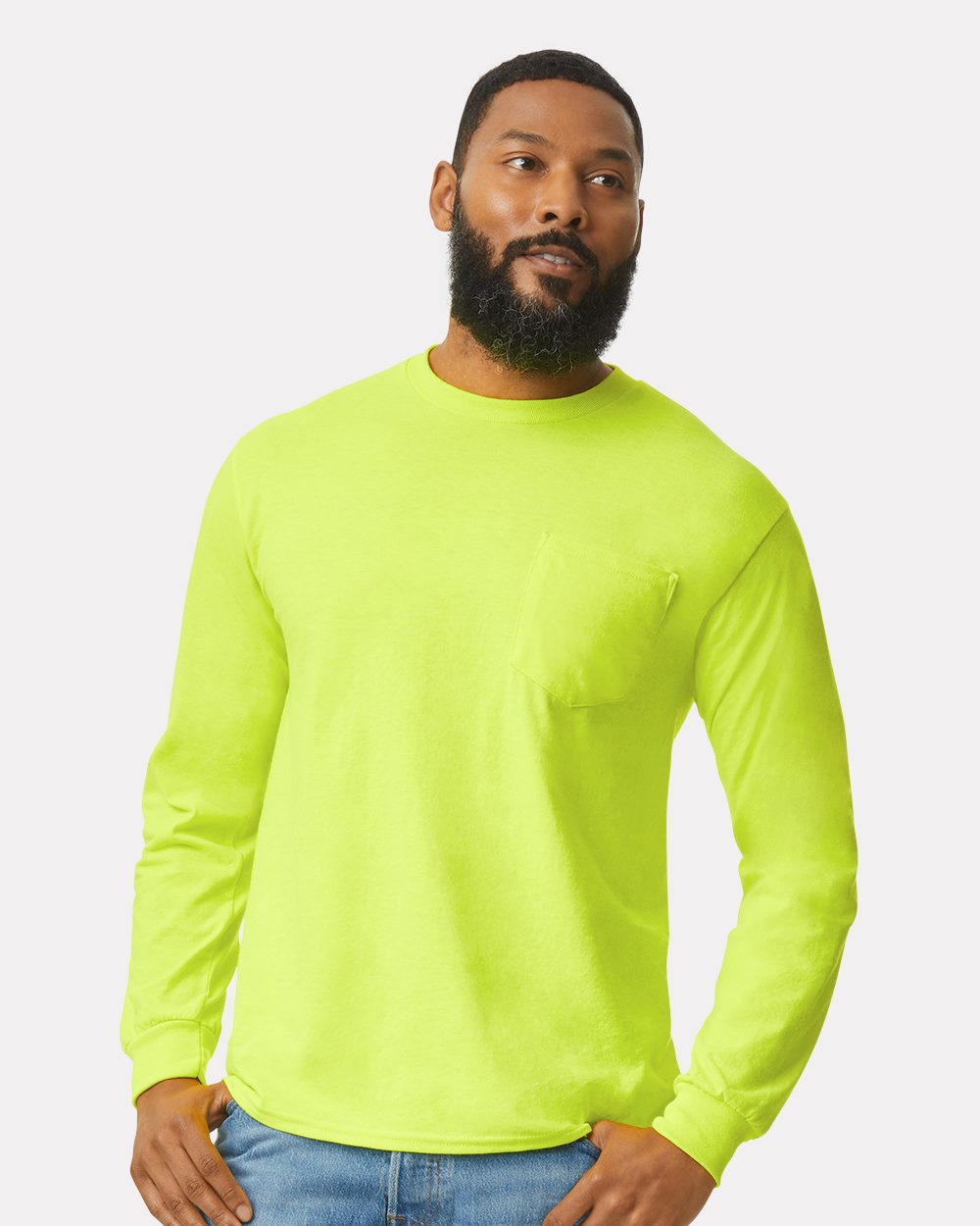 Gildan 2410 Ultra Cotton® Long Sleeve Pocket TShirt