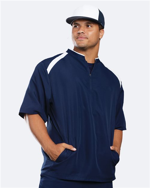 Holloway 229581 Clubhouse Short Sleeve QuarterZip Pullover