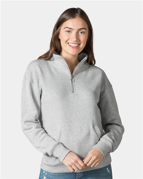 MV Sport W20189 Women's Cloud Fleece QuarterZip Sweatshirt