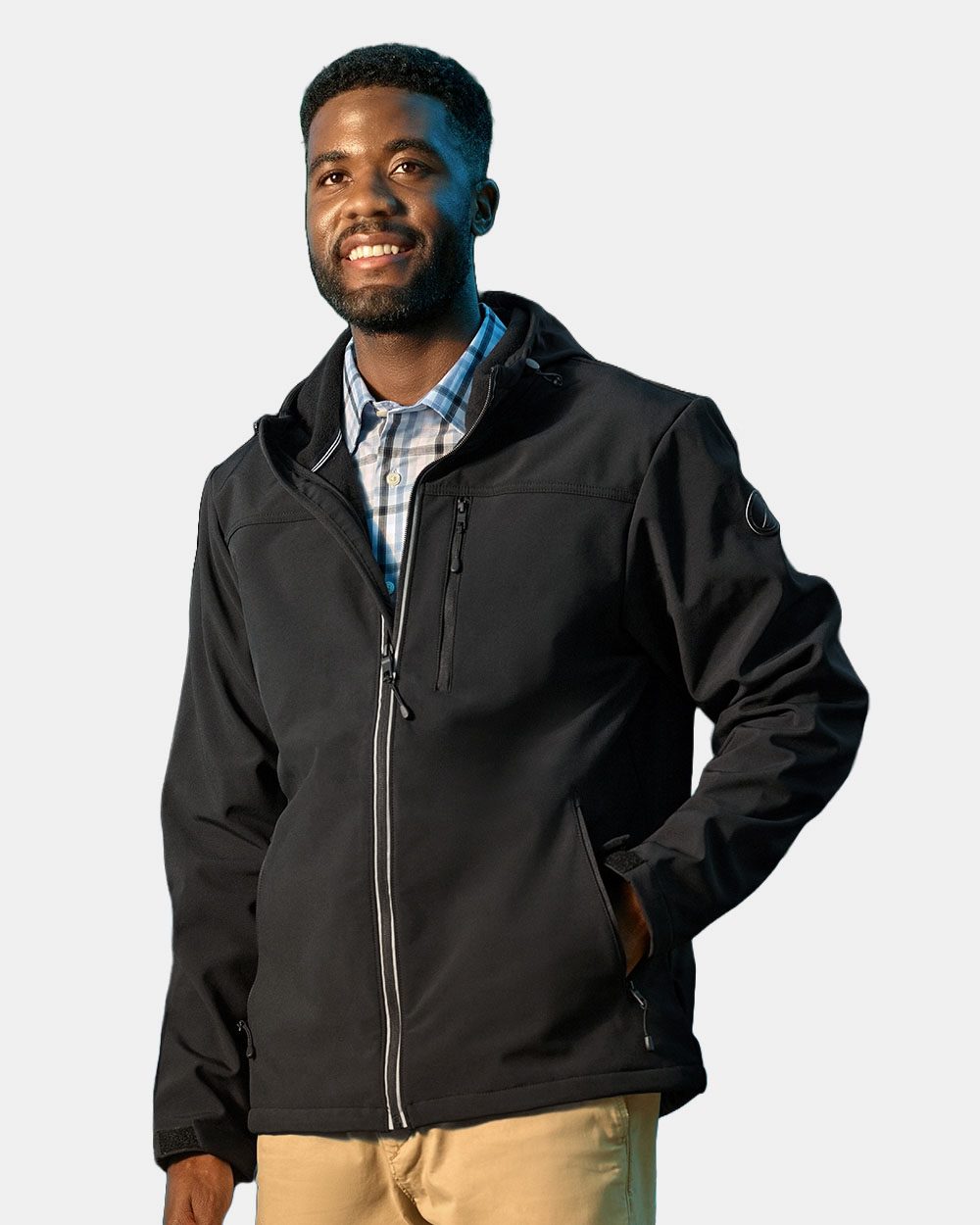 Nautica N17789 Wavestorm Hooded Soft Shell Jacket