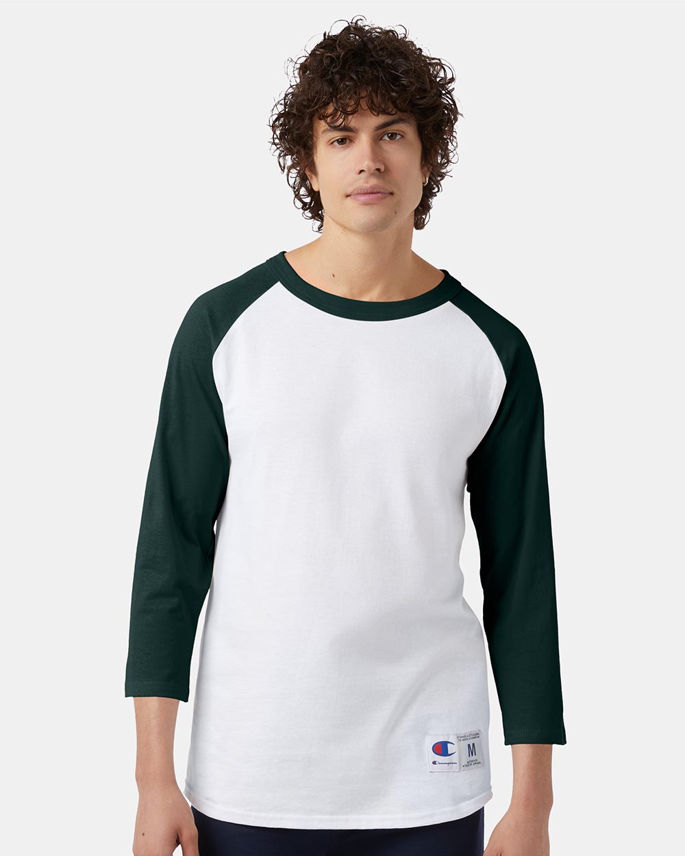 Champion T137 ThreeQuarter Raglan Sleeve Baseball TShirt