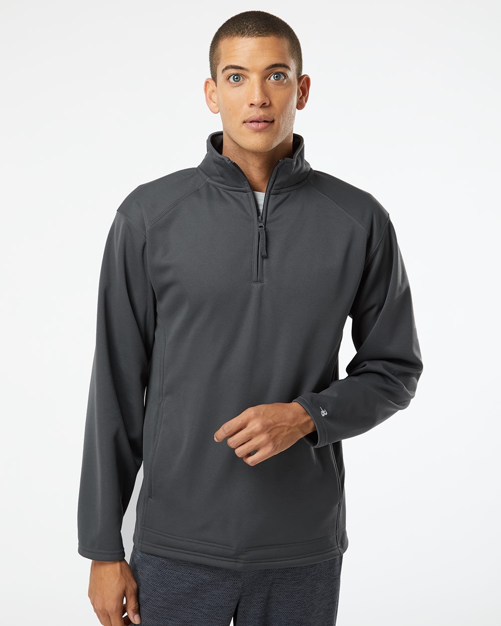 Badger 1480 Performance Fleece QuarterZip Pullover