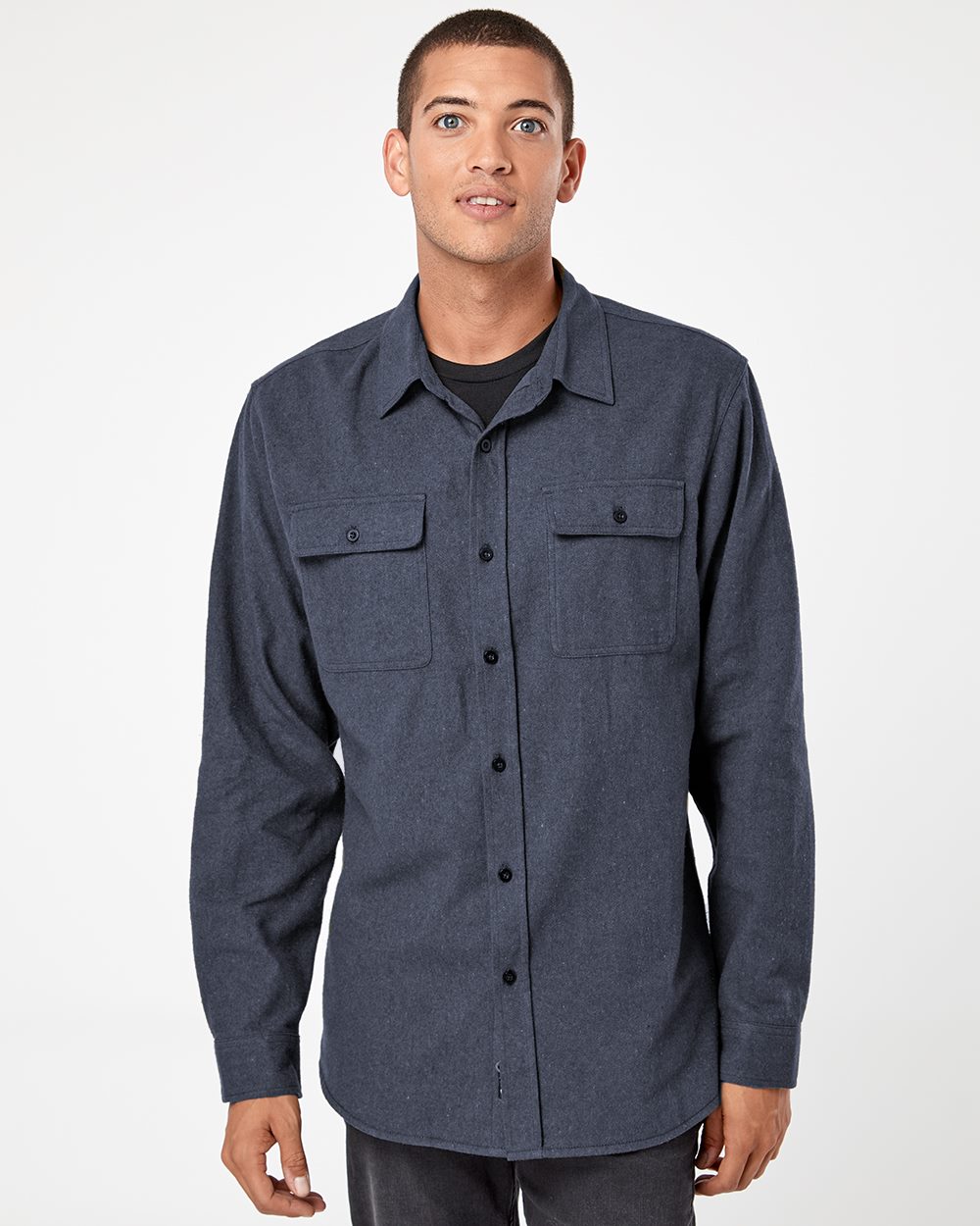 Burnside 8200 Solid Long Sleeve Flannel Shirt