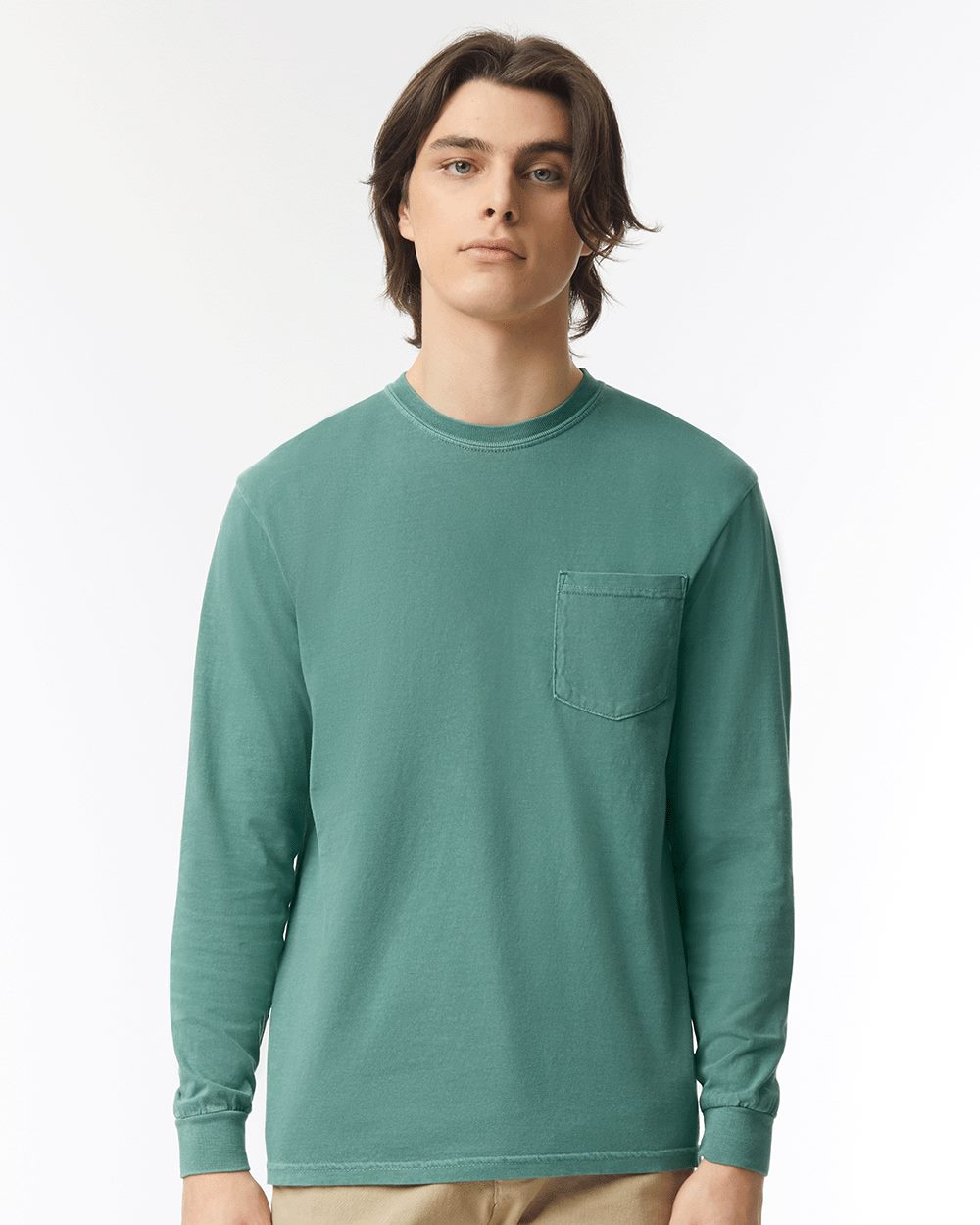 Comfort Colors 4410 GarmentDyed Heavyweight Long Sleeve Pocket TShirt
