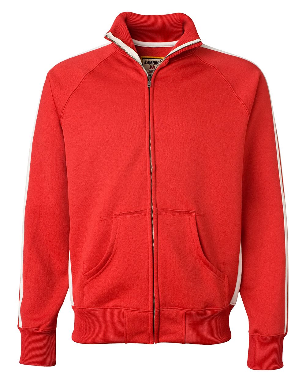 J. America 8858 Vintage Polyester Fleece Track Jacket