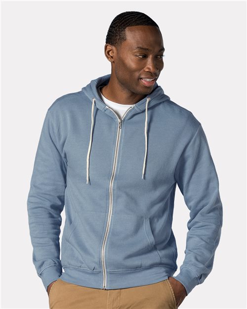 MV Sport 2349 Retro Heather FullZip Hooded Sweatshirt