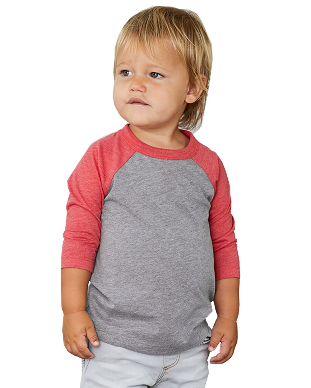 BELLA + CANVAS 3200T Toddler ThreeQuarter Sleeve Baseball Tee