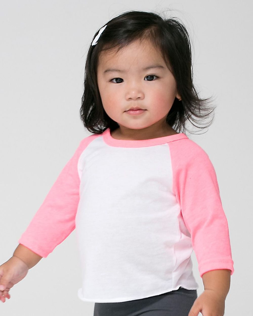American Apparel BB053W Infant Poly/Cotton ThreeQuarter Sleeve