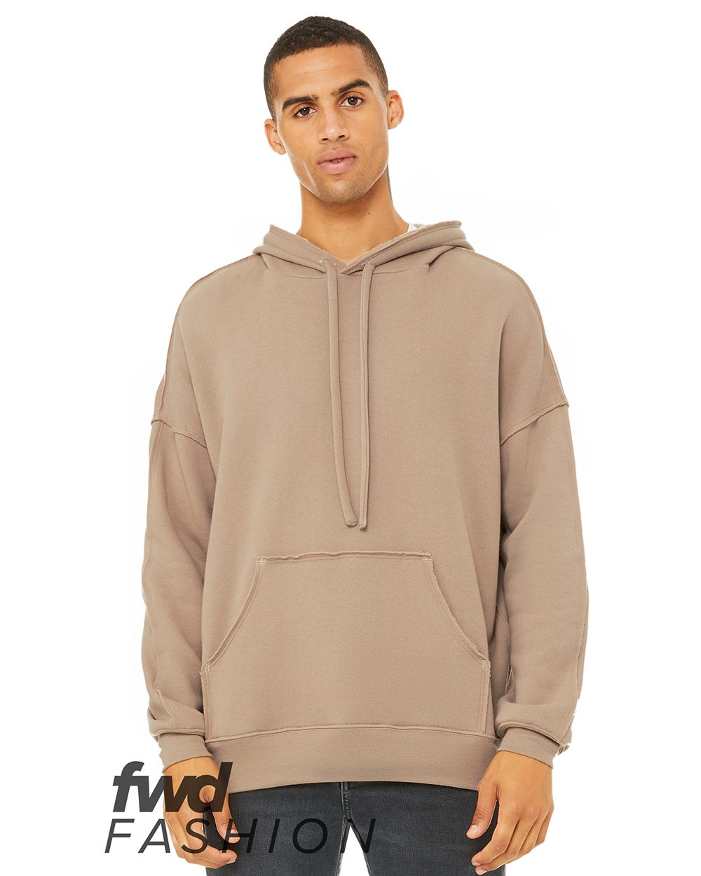 BELLA + CANVAS 3742 FWD Fashion Raw Seam Hoodie