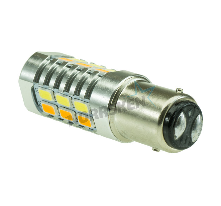 LED. Diodlampor Vit/Orange BAY15D