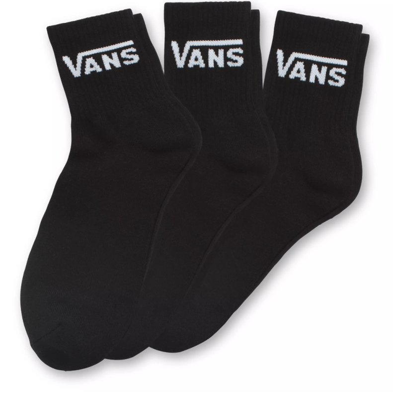Vans Sock Half Crew Classic Black 3pack