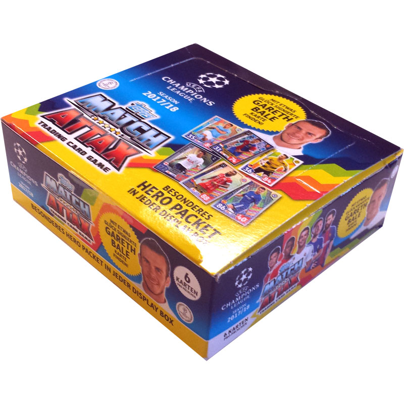 Sealed Box (24 packs) 201718 Topps Match Attax Champions League (International Edition)