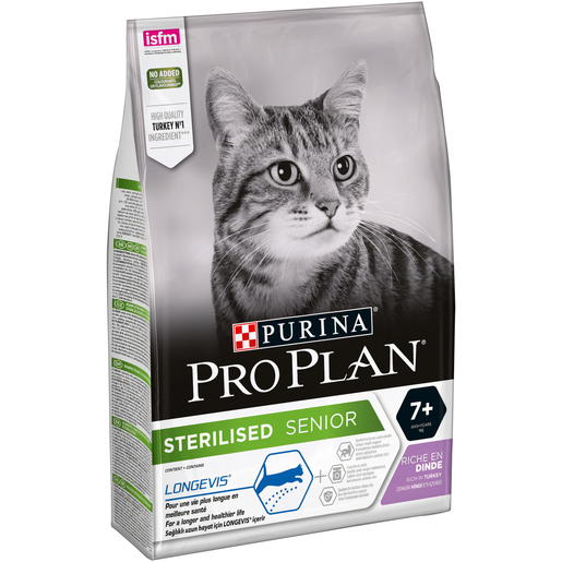 Purina Pro Plan Cat Sterilised Senior 7+ Turkey