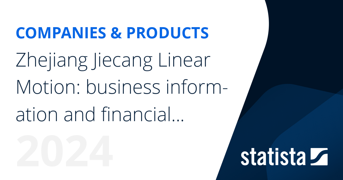 Zhejiang Jiecang Linear Motion business information and financial KPIs