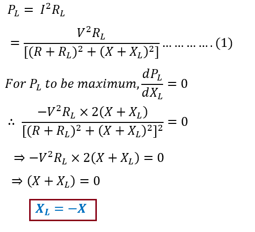 Maximum Power Transfer Theorem in AC Circuit Electrical