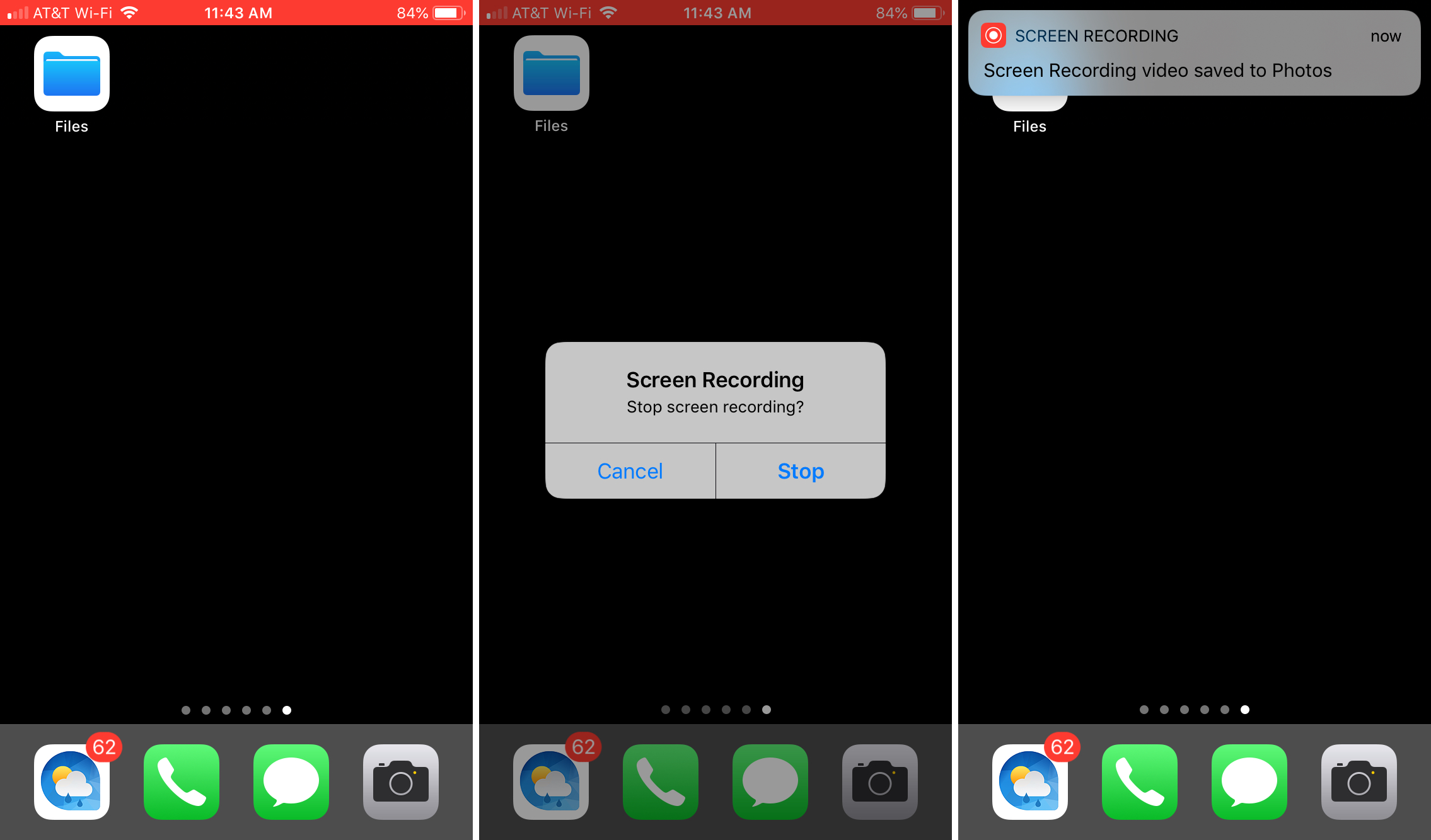 How to make an iPhone screen recording with and without sound