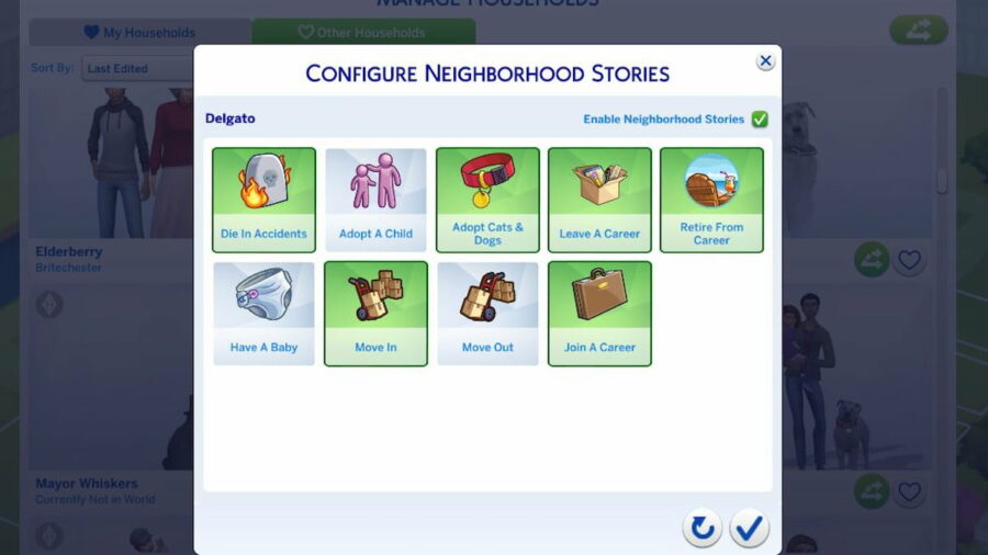 How to Control Families in Sims 4 Neighborhood Stories