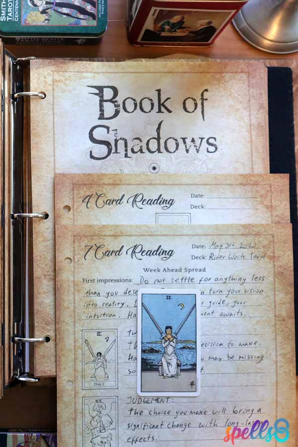 Printable Tarot Spreads PDF for Beginners Spells8