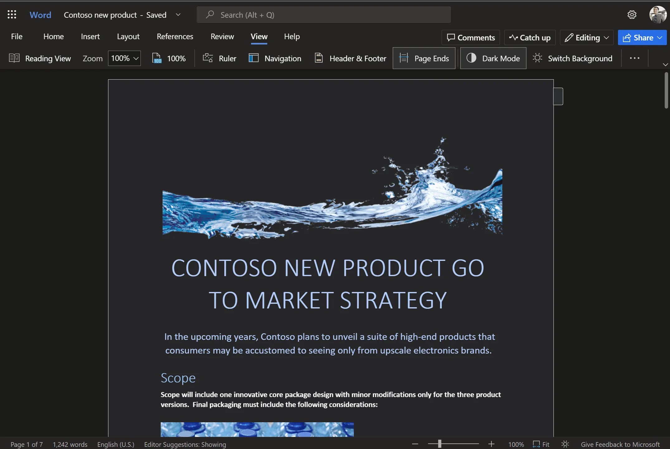 Microsoft Word Now Has Dark Mode on the  JiveDash