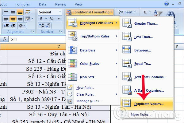How to remove duplicates in excel