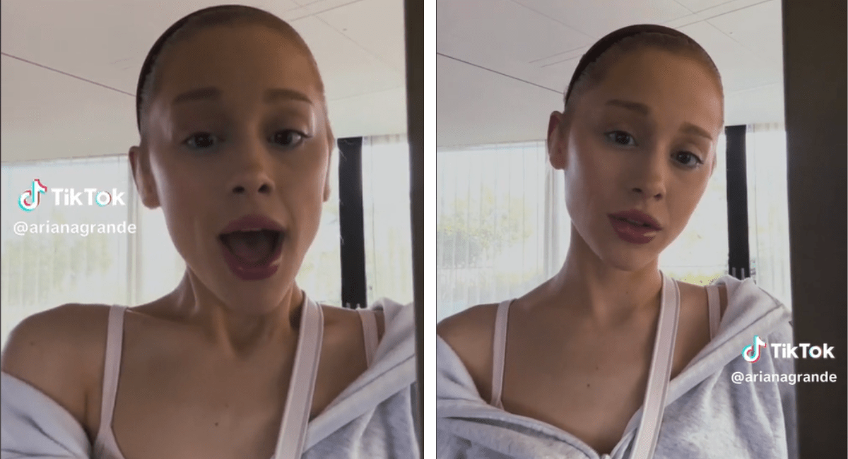 Did Ariana Grande shave her head in 2023?
