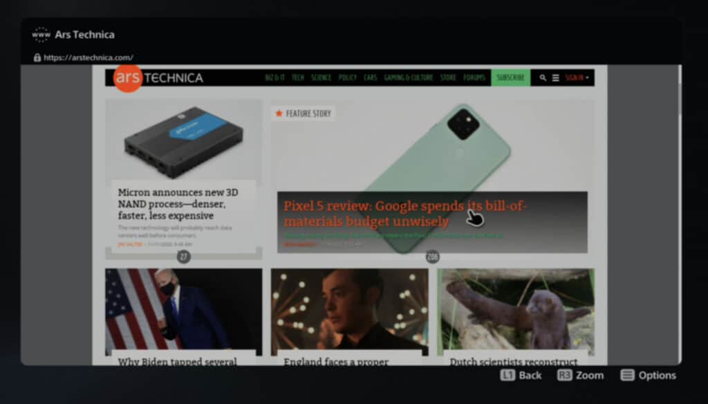 La PS5 atelle un navigateur Web ? Oui, mais c'est un