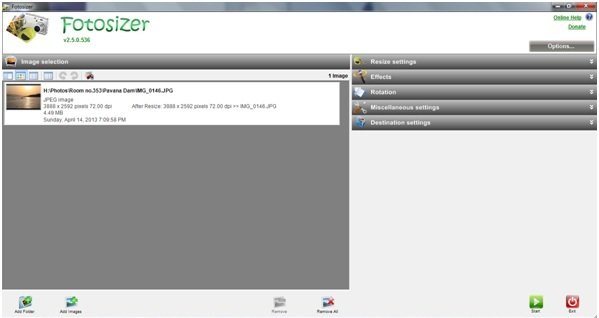 Fotosizer Free Batch Image Resizer Software for Windows PC