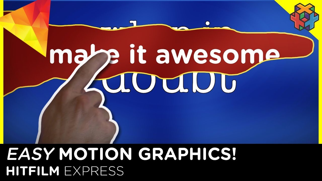 Motion Graphics in Hitfilm Express Scripts and Templates