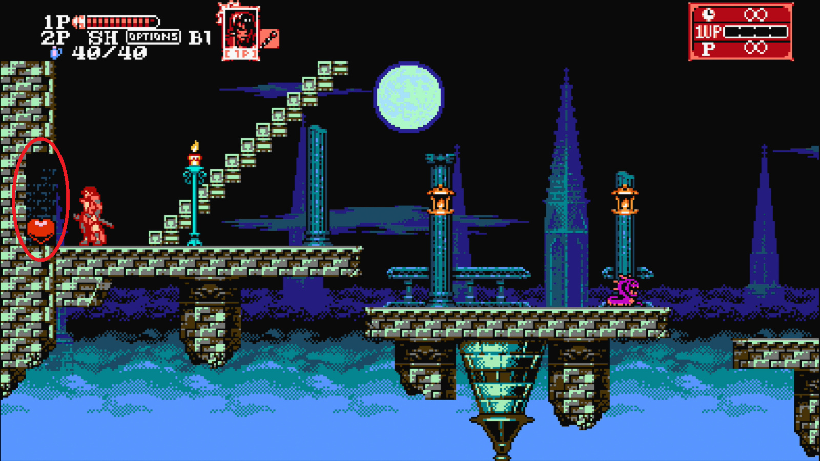 Bloodstained Curse of the Moon 2 Stage 1 The Dragon's
