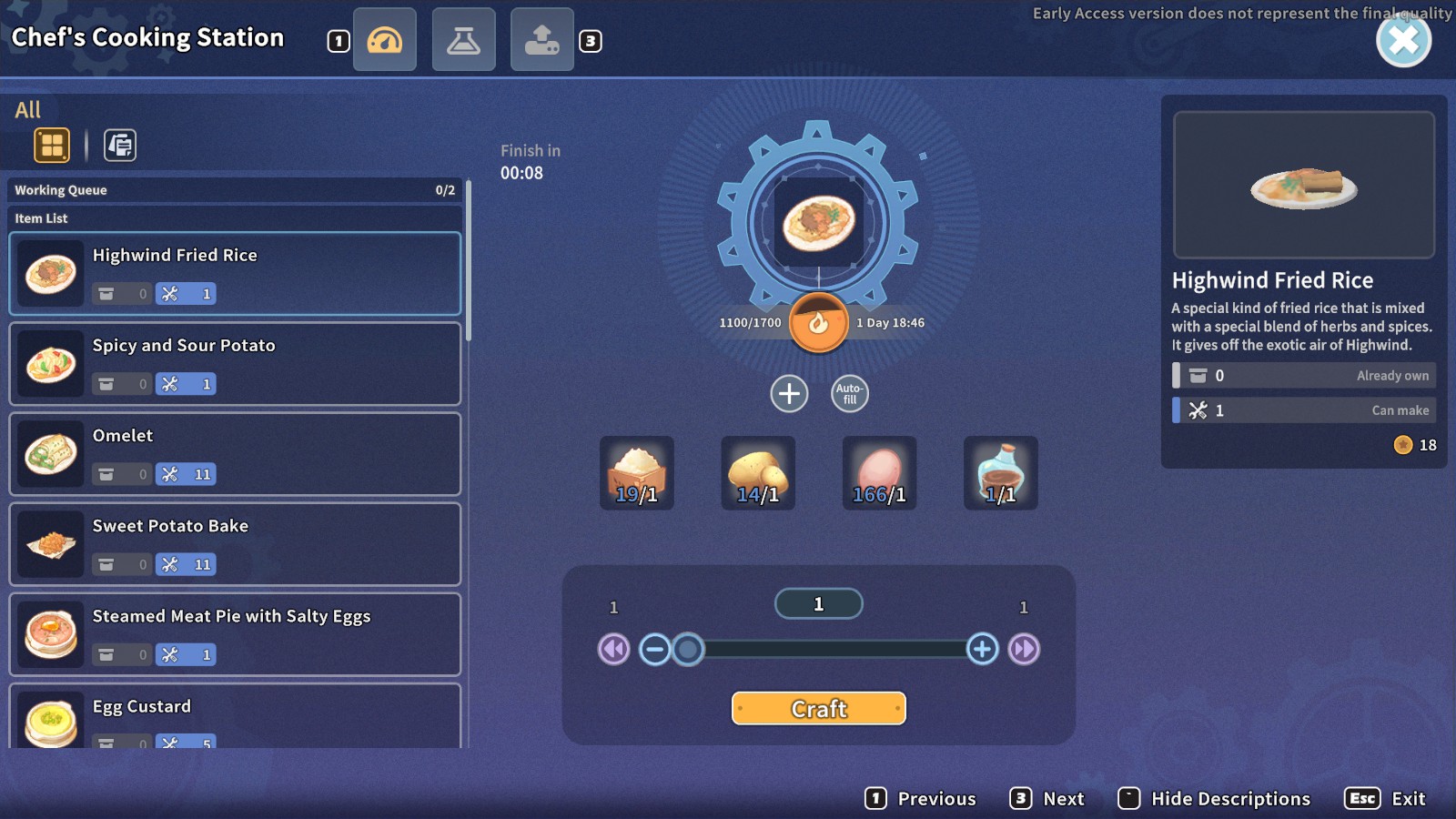 My Time At Sandrock Cooking Recipes