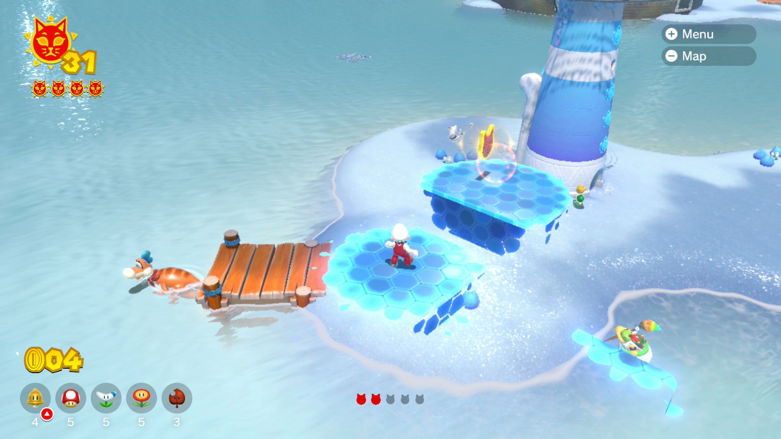 Trickity Tower All Cat Shine Locations Bowser's Fury Neoseeker