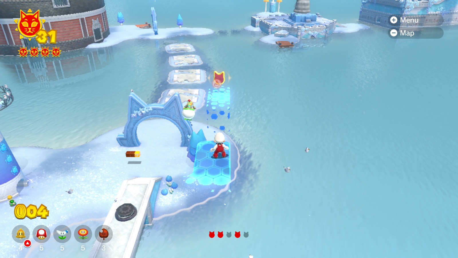 Trickity Tower All Cat Shine Locations Bowser's Fury Neoseeker