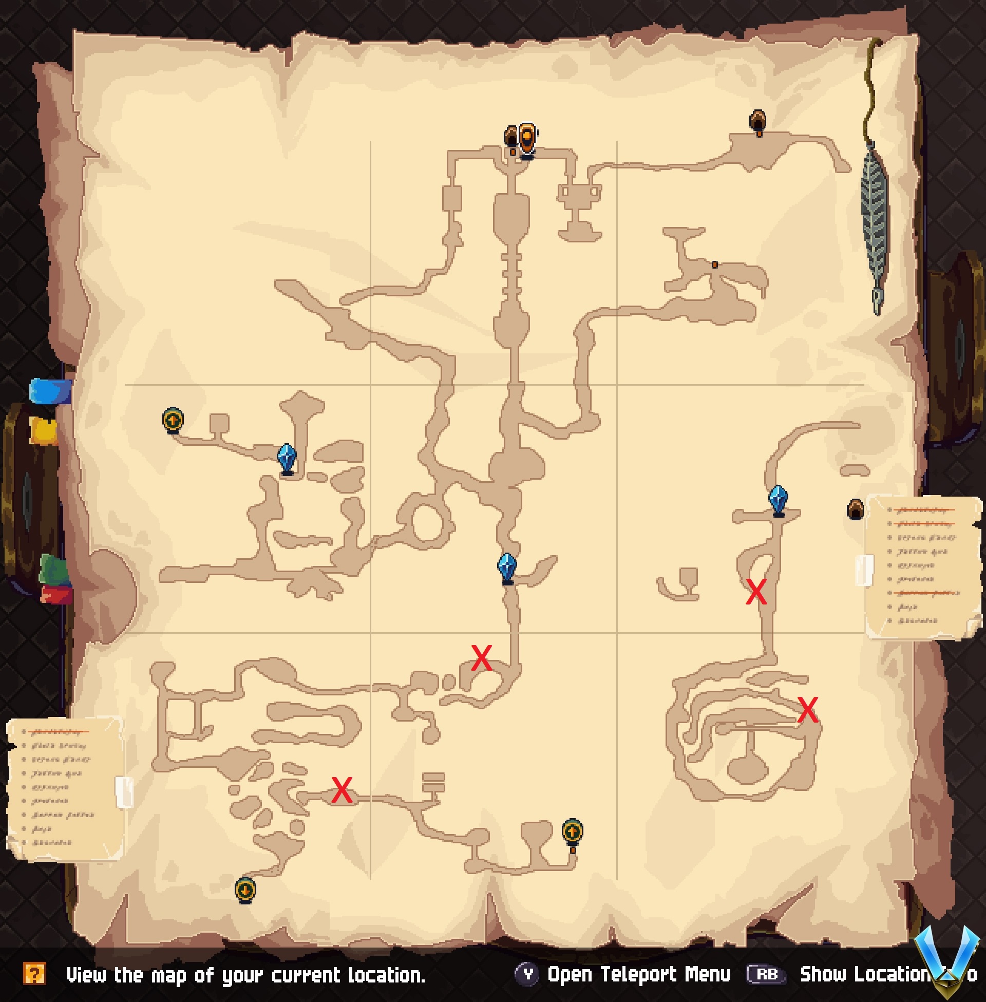 Chained Echoes All Ograne Grottos Reward Board Guide Neoseeker