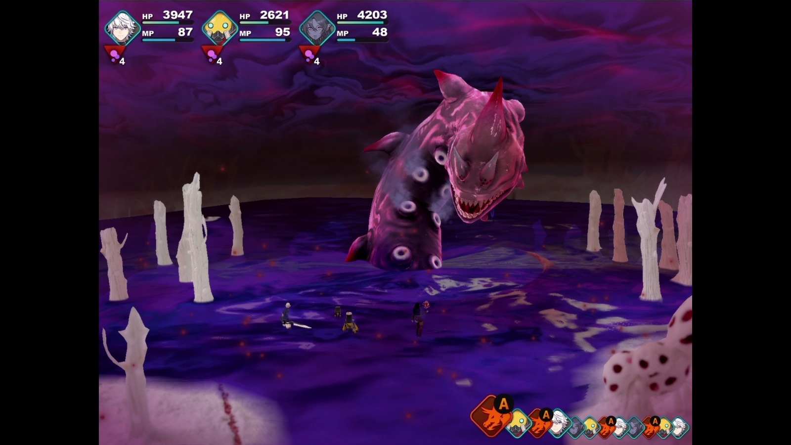 Fantasian Boss Fight Chaos Serpent Guide Neoseeker