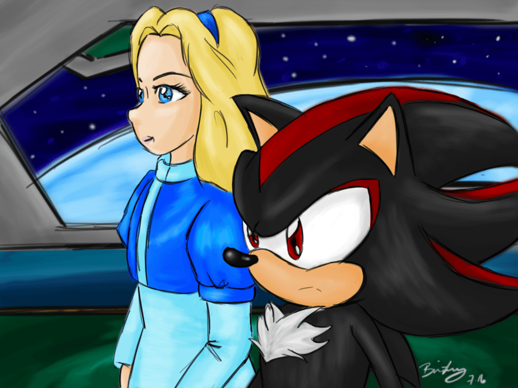 Shadow and Maria « Sonic Fanart