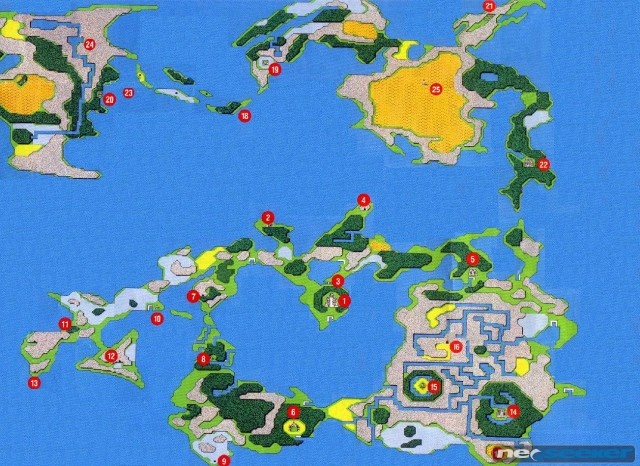 World Map (FFI) Final Fantasy Wiki Neoseeker