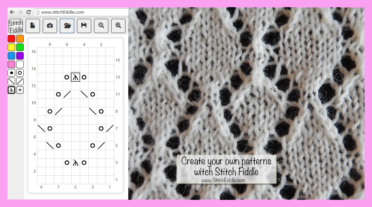 Create your own knitting chart pattern