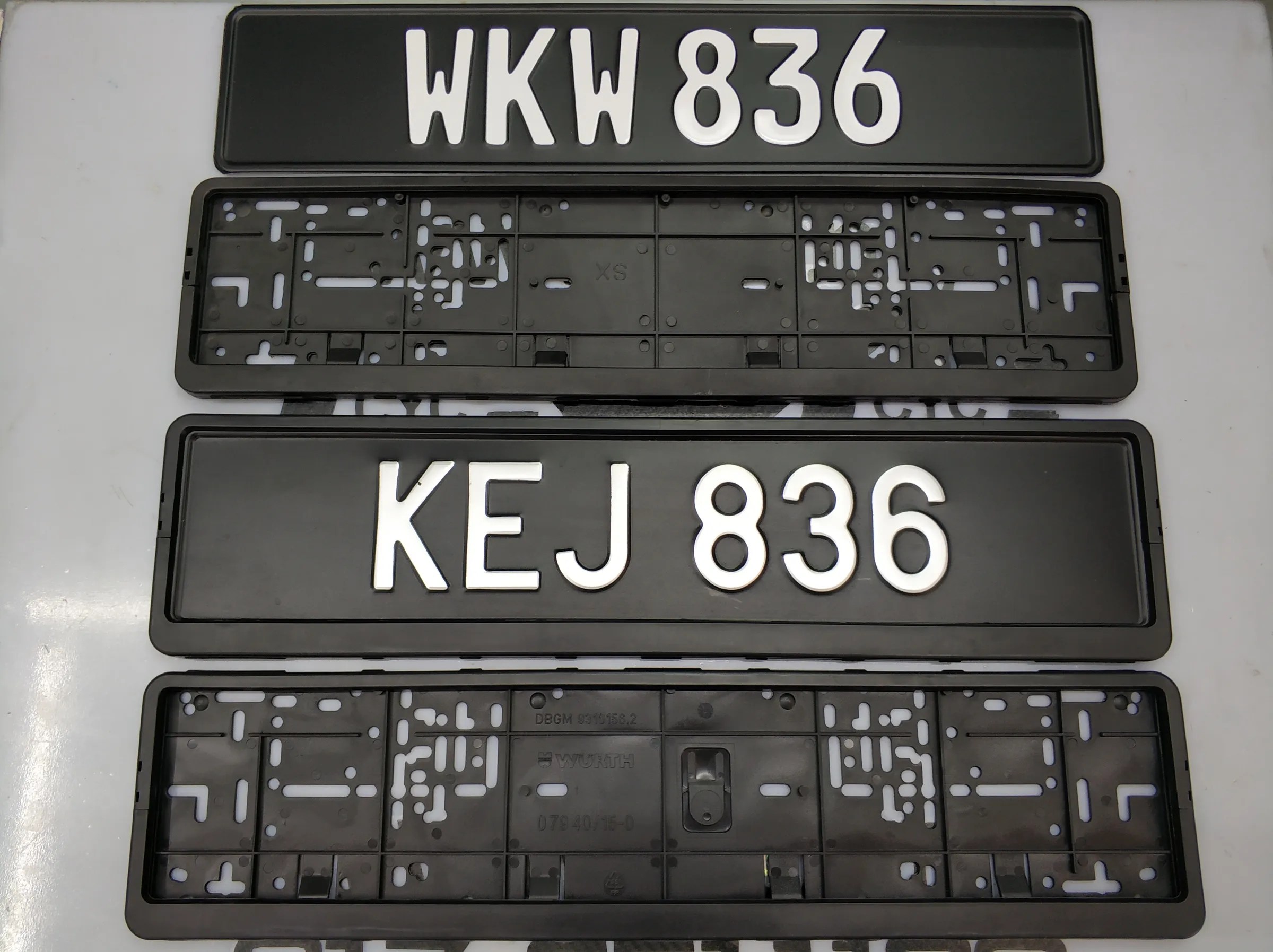Premium Aluminium Embossed Number Plate with Fully Imported Cover