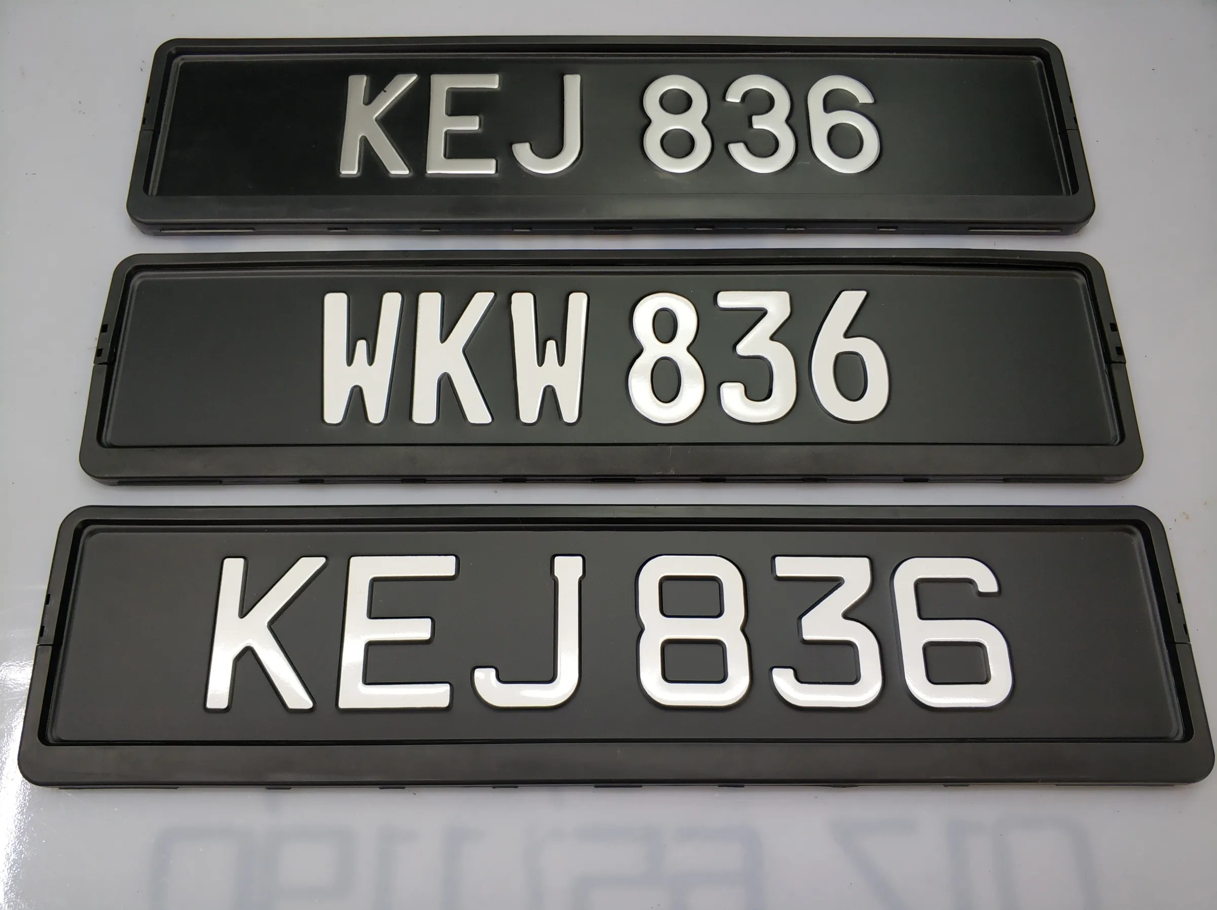Premium Aluminium Embossed Number Plate with Fully Imported Cover